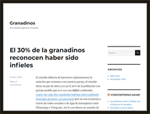 Tablet Screenshot of granadinos.es